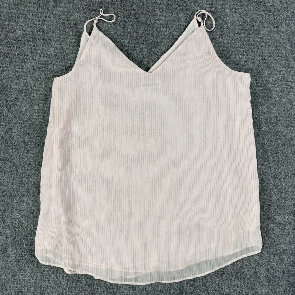 ✨ Calvin Klein Pink Sleeveless V-Neck Camisole Top Women's M 🌸 Chic Layering